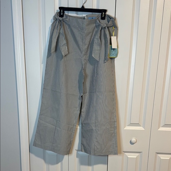 CeCe Pants - CeCe Striped Black and White Pants